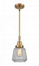 Innovations Lighting 447-1S-BB-G142 - Chatham - 1 Light - 7 inch - Brushed Brass - Mini Pendant
