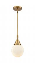 Innovations Lighting 447-1S-BB-G201-6 - Beacon - 1 Light - 6 inch - Brushed Brass - Mini Pendant