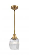 Innovations Lighting 447-1S-BB-G302 - Colton - 1 Light - 6 inch - Brushed Brass - Mini Pendant