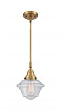  447-1S-BB-G534 - Oxford - 1 Light - 8 inch - Brushed Brass - Mini Pendant