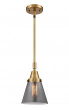  447-1S-BB-G63 - Cone - 1 Light - 6 inch - Brushed Brass - Mini Pendant