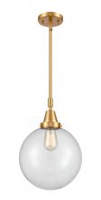 Innovations Lighting 447-1S-SG-G202-10 - Beacon - 1 Light - 10 inch - Satin Gold - Mini Pendant
