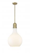  492-1S-BB-G581-14 - Amherst - 1 Light - 14 inch - Brushed Brass - Stem hung - Pendant