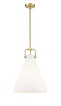  494-1S-SG-G591-14 - Haverhill - 1 Light - 14 inch - Satin Gold - Stem hung - Pendant