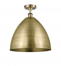  516-1C-AB-MBD-16-AB - Bristol - 1 Light - 16 inch - Antique Brass - Semi-Flush Mount