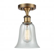  516-1C-BB-G2812-LED - Hanover - 1 Light - 6 inch - Brushed Brass - Semi-Flush Mount