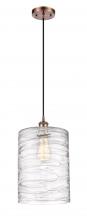 Innovations Lighting 516-1P-AC-G1113-L - Cobbleskill - 1 Light - 9 inch - Antique Copper - Cord hung - Mini Pendant