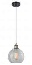 Innovations Lighting 516-1P-BAB-G125 - Athens - 1 Light - 8 inch - Black Antique Brass - Cord hung - Mini Pendant