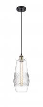  516-1P-BAB-G682-7-LED - Windham - 1 Light - 7 inch - Black Antique Brass - Cord hung - Mini Pendant