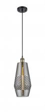  516-1P-BAB-G683-7-LED - Windham - 1 Light - 7 inch - Black Antique Brass - Cord hung - Mini Pendant