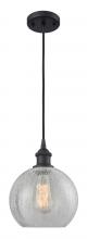 Innovations Lighting 516-1P-BK-G125 - Athens - 1 Light - 8 inch - Matte Black - Cord hung - Mini Pendant