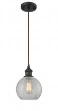 Innovations Lighting 516-1P-OB-G125 - Athens - 1 Light - 8 inch - Oil Rubbed Bronze - Cord hung - Mini Pendant