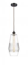  516-1P-OB-G682-7-LED - Windham - 1 Light - 7 inch - Oil Rubbed Bronze - Cord hung - Mini Pendant