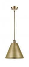 Innovations Lighting 516-1S-AB-MBC-12-AB - Berkshire - 1 Light - 12 inch - Antique Brass - Pendant