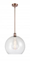 Innovations Lighting 516-1S-AC-G124-14 - Athens - 1 Light - 14 inch - Antique Copper - Pendant
