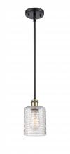 Innovations Lighting 516-1S-BAB-G112C-5CL - Cobbleskill - 1 Light - 5 inch - Black Antique Brass - Mini Pendant