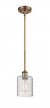 Innovations Lighting 516-1S-BB-G112C-5CL - Cobbleskill - 1 Light - 5 inch - Brushed Brass - Mini Pendant