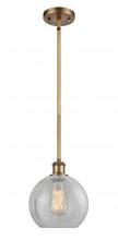 Innovations Lighting 516-1S-BB-G125-8 - Athens - 1 Light - 8 inch - Brushed Brass - Mini Pendant