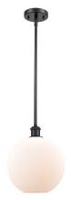 Innovations Lighting 516-1S-BK-G121-10-LED - Athens - 1 Light - 10 inch - Matte Black - Mini Pendant