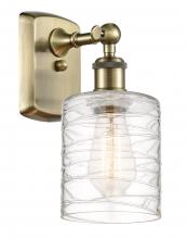  516-1W-AB-G1113 - Cobbleskill - 1 Light - 5 inch - Antique Brass - Sconce