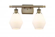  516-2W-AB-G651-6 - Cindyrella - 2 Light - 16 inch - Antique Brass - Bath Vanity Light