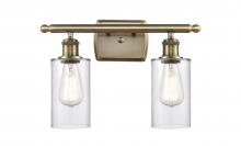 Innovations Lighting 516-2W-AB-G802 - Clymer - 2 Light - 14 inch - Antique Brass - Bath Vanity Light