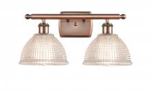  516-2W-AC-G422 - Arietta - 2 Light - 18 inch - Antique Copper - Bath Vanity Light