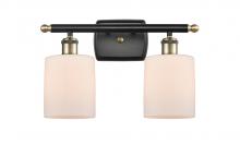 Innovations Lighting 516-2W-BAB-G111 - Cobbleskill - 2 Light - 15 inch - Black Antique Brass - Bath Vanity Light