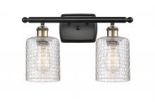 Innovations Lighting 516-2W-BAB-G112C-5CL - Cobbleskill - 2 Light - 15 inch - Black Antique Brass - Bath Vanity Light