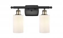 Innovations Lighting 516-2W-BAB-G801 - Clymer - 2 Light - 14 inch - Black Antique Brass - Bath Vanity Light