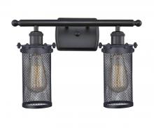  516-2W-BK-CE219 - Bleecker - 2 Light - 14 inch - Matte Black - Bath Vanity Light