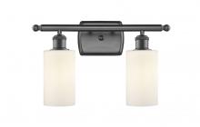Innovations Lighting 516-2W-OB-G801 - Clymer - 2 Light - 14 inch - Oil Rubbed Bronze - Bath Vanity Light
