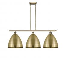  516-3I-AB-MBD-12-AB - Bristol - 3 Light - 39 inch - Antique Brass - Cord hung - Island Light