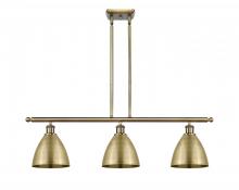  516-3I-AB-MBD-75-AB - Bristol - 3 Light - 36 inch - Antique Brass - Cord hung - Island Light