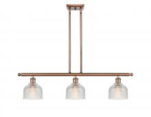  516-3I-AC-G412 - Dayton - 3 Light - 36 inch - Antique Copper - Cord hung - Island Light