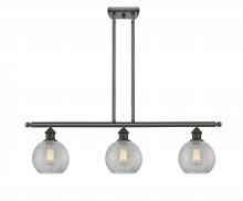  516-3I-OB-G125 - Athens - 3 Light - 36 inch - Oil Rubbed Bronze - Cord hung - Island Light