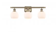  516-3W-AB-G121-6 - Athens - 3 Light - 26 inch - Antique Brass - Bath Vanity Light