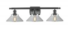  516-3W-BK-G132-LED - Orwell - 3 Light - 28 inch - Matte Black - Bath Vanity Light