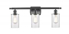 Innovations Lighting 516-3W-BK-G802 - Clymer - 3 Light - 24 inch - Matte Black - Bath Vanity Light