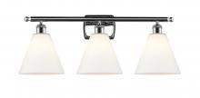  516-3W-PC-GBC-81 - Berkshire - 3 Light - 28 inch - Polished Chrome - Bath Vanity Light