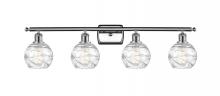  516-4W-PC-G1213-6 - Athens Deco Swirl - 4 Light - 36 inch - Polished Chrome - Bath Vanity Light