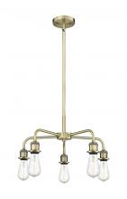  516-5CR-AB - Ballston - 5 Light - 18 inch - Antique Brass - Chandelier