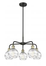 Innovations Lighting 516-5CR-BAB-G1213-6 - Athens Deco Swirl - 5 Light - 24 inch - Black Antique Brass - Chandelier