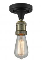 Innovations Lighting 517-1C-BAB - Bare Bulb - 1 Light - 5 inch - Black Antique Brass - Semi-Flush Mount