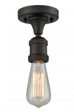  517-1C-OB - Bare Bulb - 1 Light - 5 inch - Oil Rubbed Bronze - Semi-Flush Mount