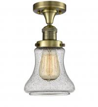 Innovations Lighting 517-1CH-AB-G194 - Bellmont - 1 Light - 6 inch - Antique Brass - Semi-Flush Mount