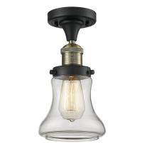  517-1CH-BAB-G192 - Bellmont - 1 Light - 6 inch - Black Antique Brass - Semi-Flush Mount