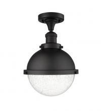  517-1CH-BK-HFS-84-BK - Hampden - 1 Light - 9 inch - Matte Black - Semi-Flush Mount