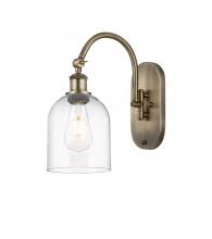  518-1W-AB-G558-6CL - Bella - 1 Light - 6 inch - Antique Brass - Sconce