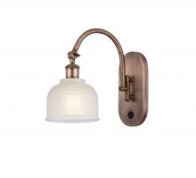  518-1W-AC-G411 - Dayton - 1 Light - 6 inch - Antique Copper - Sconce